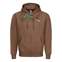 Chestnut love texas map sunflower leopard cowhide Zipper Hoodie - Artiststas