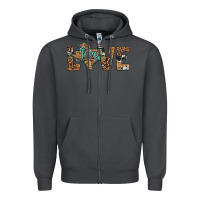 Smoke love texas map sunflower leopard cowhide Zipper Hoodie - Artiststas