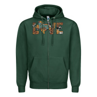 Sports Green love texas map sunflower leopard cowhide Zipper Hoodie - Artiststas
