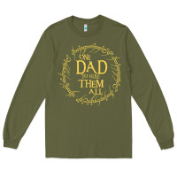 Army Green Mens One Dad to rule them all  father's day gift Long Sleeve Tee - longCreatives