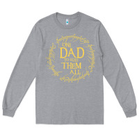 Heather Grey Mens One Dad to rule them all  father's day gift Long Sleeve Tee - longCreatives
