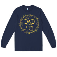 Navy Mens One Dad to rule them all  father's day gift Long Sleeve Tee - longCreatives
