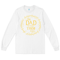 White Mens One Dad to rule them all  father's day gift Long Sleeve Tee - longCreatives