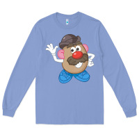 Colony Blue Womens Mr. Potato Head Simple Portrait Long Sleeve Tee - longCreatives