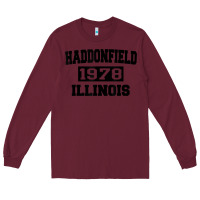 Burgundy Haddonfield Illinois Halloween 1978 Halloween Spooky Scary Gift Long Sleeve Tee - longCreatives