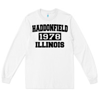 White Haddonfield Illinois Halloween 1978 Halloween Spooky Scary Gift Long Sleeve Tee - longCreatives