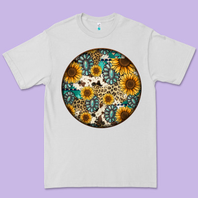 Western Pattern Circle Earrings Premium Tee Designed By Jasminsmagicworld