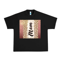 Black Rose gold mom leopard glitter Urban Heavy Tee - CowGirlArtShop