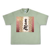 Oil Green Rose gold mom leopard glitter Urban Heavy Tee - CowGirlArtShop