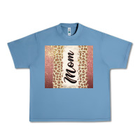 Pebble Blue Rose gold mom leopard glitter Urban Heavy Tee - CowGirlArtShop
