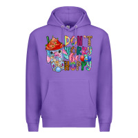 Purple DON T WORRY Be hoppy Easter Premium Hoodie - CowhideDigitalArt