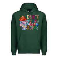 Sports Green DON T WORRY Be hoppy Easter Premium Hoodie - CowhideDigitalArt