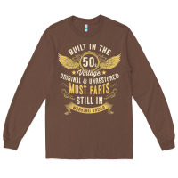 Chestnut Mens Vintage 1950s Built In The 50s Fifties Funny 70th Birthday Long Sleeve Tee - longCreatives