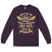 Plum Mens Vintage 1950s Built In The 50s Fifties Funny 70th Birthday Long Sleeve Tee - longCreatives
