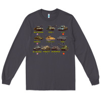 Smoke Top Ten Best WW2 Tanks M4 Sherman Panzer IV Tiger II T34 Long Sleeve Tee - longCreatives