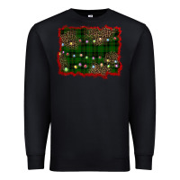 Black christmas green plaid background Premium Sweatshirt - BarkalooDesign