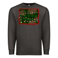 Smoke christmas green plaid background Premium Sweatshirt - BarkalooDesign