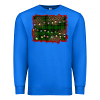 True Royal christmas green plaid background Premium Sweatshirt - BarkalooDesign