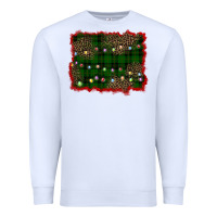 White christmas green plaid background Premium Sweatshirt - BarkalooDesign