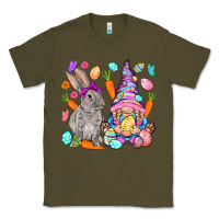 Army Green Easter gnome and rabbit Easter Day Classic Tee - HowdyJamesFarm