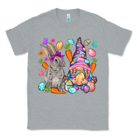 Heather Grey Easter gnome and rabbit Easter Day Classic Tee - HowdyJamesFarm
