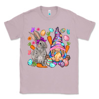Lilac Easter gnome and rabbit Easter Day Classic Tee - HowdyJamesFarm
