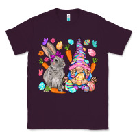 Plum Easter gnome and rabbit Easter Day Classic Tee - HowdyJamesFarm