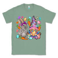 Sage Easter gnome and rabbit Easter Day Classic Tee - HowdyJamesFarm