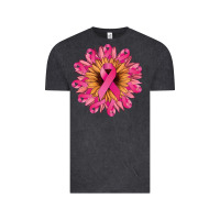 Vintage Black Cancer ribbon sunflower Cancer Awareness Vintage Tee - HowdyJamesFarm