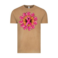Vintage Camel Cancer ribbon sunflower Cancer Awareness Vintage Tee - HowdyJamesFarm
