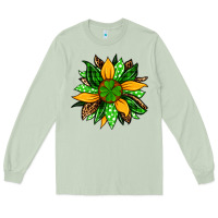 Matcha St. Patrick's sunflower Long Sleeve Tee - OliviaCreatesArt