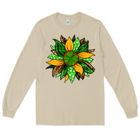 Mushroom St. Patrick's sunflower Long Sleeve Tee - OliviaCreatesArt
