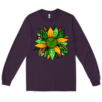 Plum St. Patrick's sunflower Long Sleeve Tee - OliviaCreatesArt