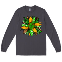 Smoke St. Patrick's sunflower Long Sleeve Tee - OliviaCreatesArt