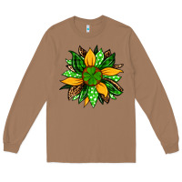 Toasted Coconut St. Patrick's sunflower Long Sleeve Tee - OliviaCreatesArt