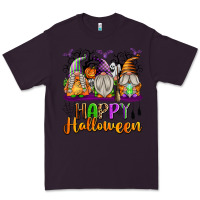 Plum Happy Halloween Gnomes Premium Tee - texasbilliewilder