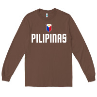 Chestnut Pilipinas Basketball Wear, Gilas Philippines Casual Wear Long Sleeve Tee - longCreatives