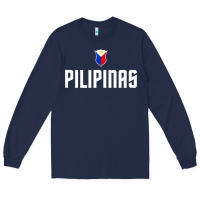 Navy Pilipinas Basketball Wear, Gilas Philippines Casual Wear Long Sleeve Tee - longCreatives