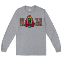 Heather Grey Hija Lady Of Guadalupe Long Sleeve Tee - Jasminsmagicworld
