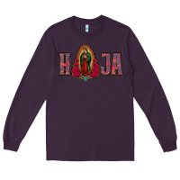 Plum Hija Lady Of Guadalupe Long Sleeve Tee - Jasminsmagicworld