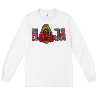 White Hija Lady Of Guadalupe Long Sleeve Tee - Jasminsmagicworld