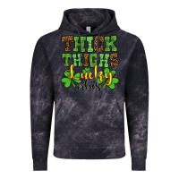 Cloud Black St. Patrick's Thick thighs lucky vibes Vintage Hoodie - OliviaCreatesArt