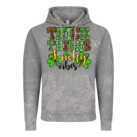 Cloud Rock St. Patrick's Thick thighs lucky vibes Vintage Hoodie - OliviaCreatesArt