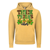 Vintage Mustard St. Patrick's Thick thighs lucky vibes Vintage Hoodie - OliviaCreatesArt