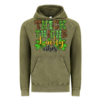 Vintage Olive St. Patrick's Thick thighs lucky vibes Vintage Hoodie - OliviaCreatesArt