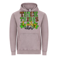 Vintage Zinc St. Patrick's Thick thighs lucky vibes Vintage Hoodie - OliviaCreatesArt