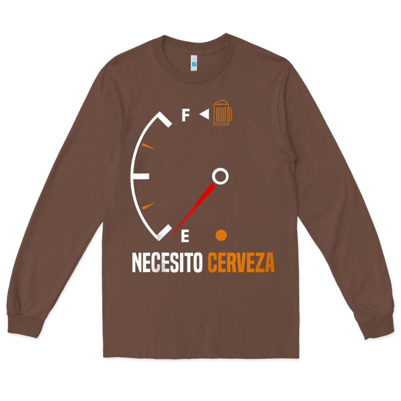 Mexican Beer Necesito Cerveza Cool & Funny Sayings Long Sleeve Tee by longCreatives | Teevron