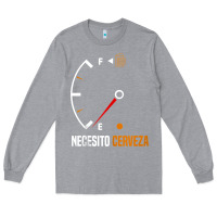 Heather Grey Mexican beer necesito cerveza cool & funny sayings Long Sleeve Tee - longCreatives