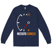 Navy Mexican beer necesito cerveza cool & funny sayings Long Sleeve Tee - longCreatives