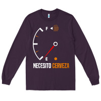 Plum Mexican beer necesito cerveza cool & funny sayings Long Sleeve Tee - longCreatives